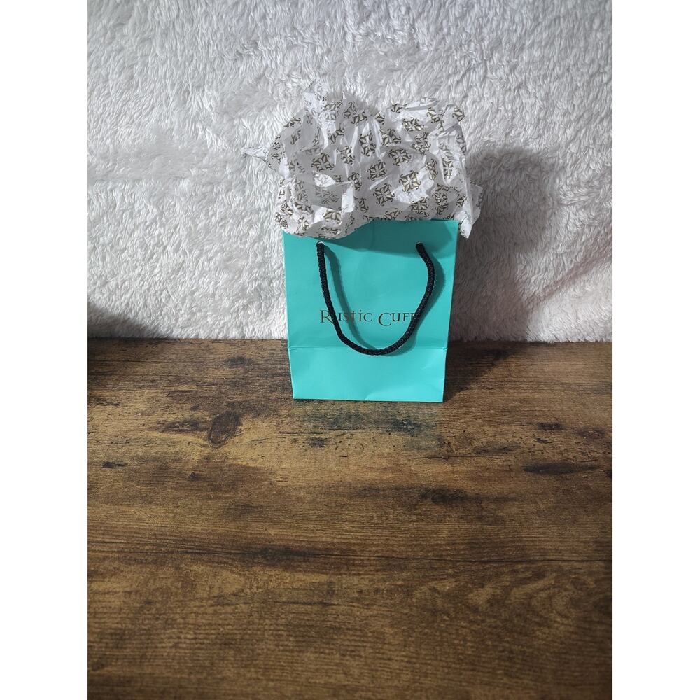 Rustic Cuff Courage Silver Tone Cuff Bracelet W B… - image 4